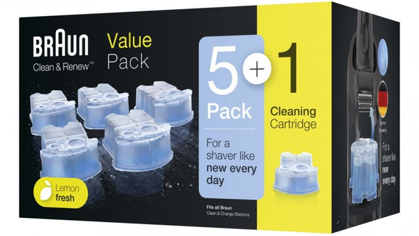 Braun Clean & Renew Refill Cartridges Value Pack - 5+1