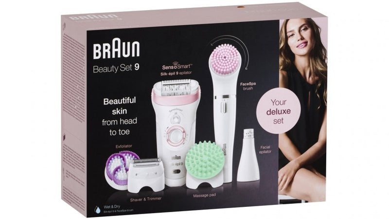 Braun Silk-epil Beauty Set 9 9-985 Deluxe 7-in-1 Hair Removal Set